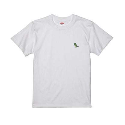 まろお恐竜（緑）刺繍Tシャツ